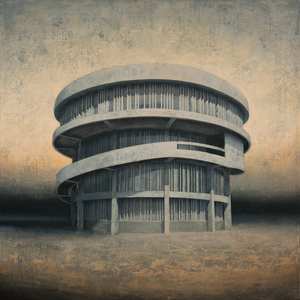 Joanna Pałys, Element Modernistyczny – Kadr 22, akryl na płótnie, 70x70cm, 2016