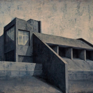 Joanna Pałys: Element modernistyczny. Kadr 4, akryl na płótnie, 2012