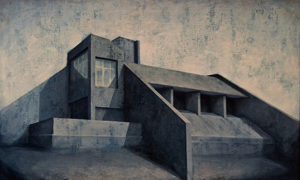 Joanna Pałys, Element modernistyczny - Kadr 4, akryl na płótnie, 60 x 100cm, 2012