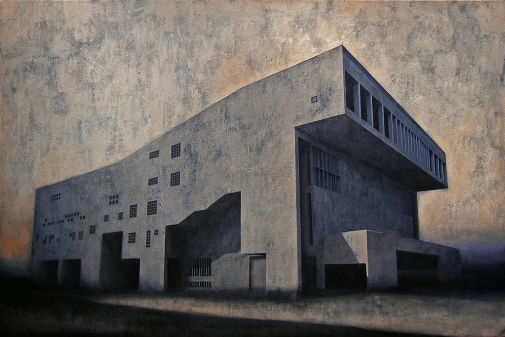 Element modernistyczny - Kadr 8, akryl na płótnie, 100x150cm, 2014. Finał konkursu Strabag Art Award 2014