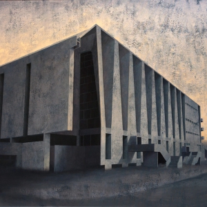 Joanna Pałys, Element Modernistyczny – Kadr 18, akryl na płótnie, 100x110cm, 2015