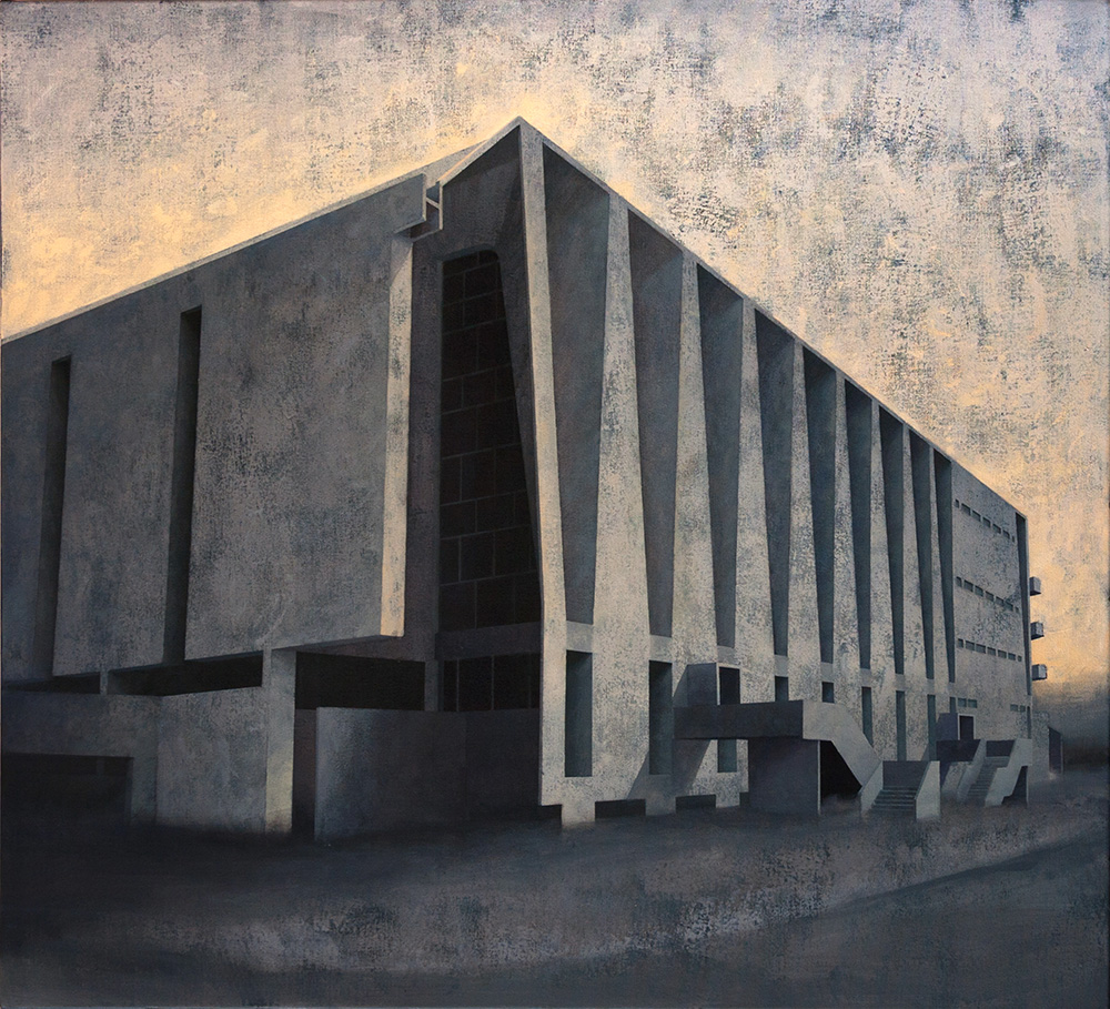 Joanna Pałys, Element Modernistyczny – Kadr 18, akryl na płótnie, 100x110cm, 2015