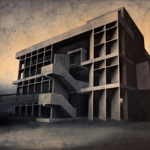 Joanna Pałys, Element Modernistyczny – Kadr 19, akryl na płótnie, 80x100cm, 2015