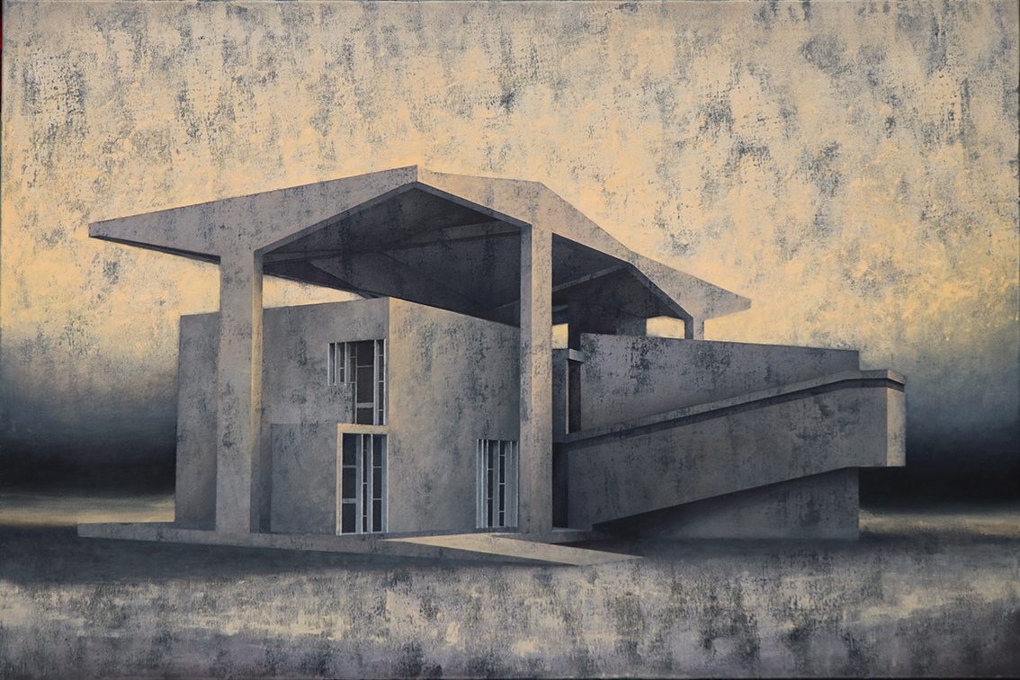 Joanna Palys, Element Modernistyczny - Kadr 30, akryl na płótnie, 120 x 80 cm, 2017 r.