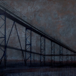 Joanna Pałys "Nokturn II", akryl na płótnie, 100 x 140cm, 2007