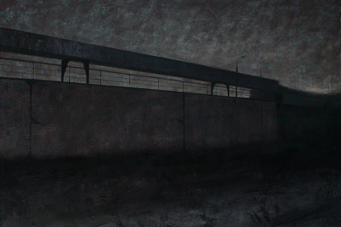 Joanna Pałys "Nokturn IV", akryl na płótnie, 100 x 150 cm, 2007 r.