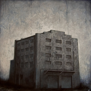 Joanna Pałys, "Obiekt 34", akryl na płótnie, 100x100cm, 2010 rok.