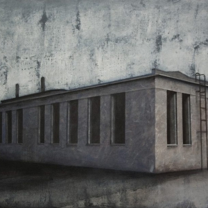 Joanna Pałys "Obiekt P13", akryl na płótnie, 60x100cm, 2011 rok.