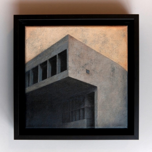 Joanna Pałys, Element Modernistyczny – Kadr 14,akryl na płótnie, 20x20cm, 2014