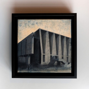 Joanna Pałys, Element Modernistyczny – Kadr 18-B, akryl na płótnie, 20x20cm, 2015