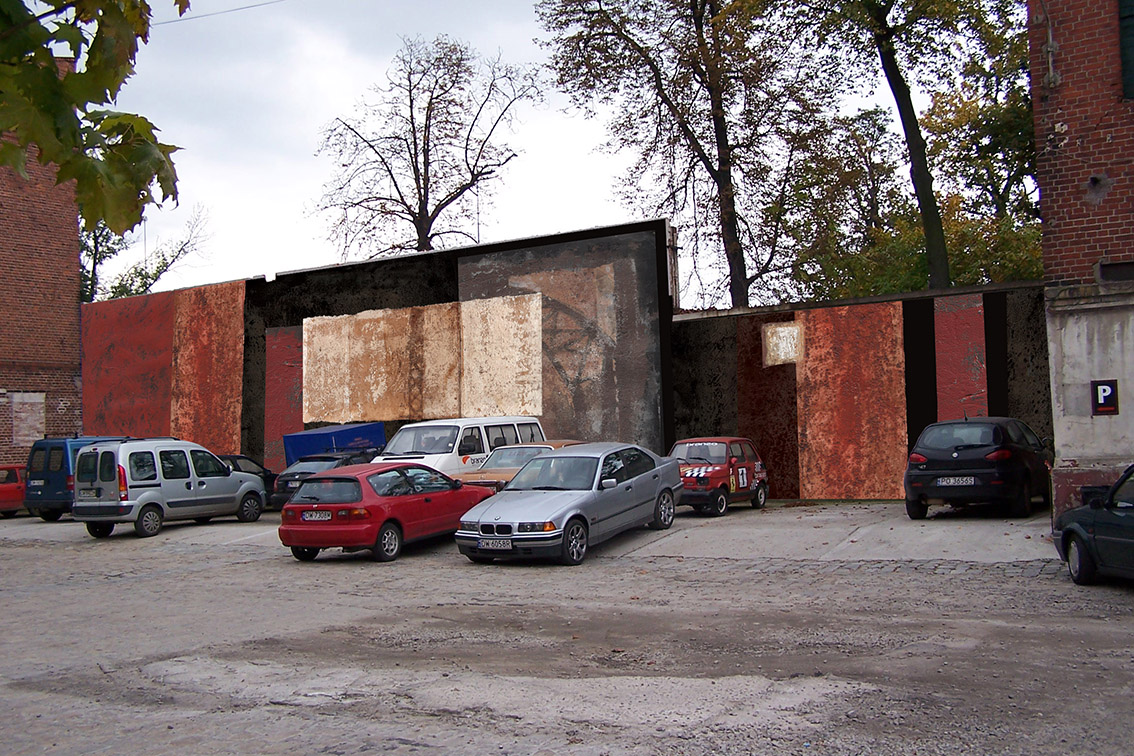 Wizualizacja projektu malarstwa ściennego na terenie Browaru Mieszczańskiego we Wrocławiu