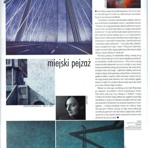 Artykuł Stanisława Gieżyńskiego w magazynie „Weranda” nr VII 2013