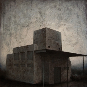 Joanna Pałys, obraz: "Obiekt 3", akryl na płótnie, 100 x 100cm, 2010